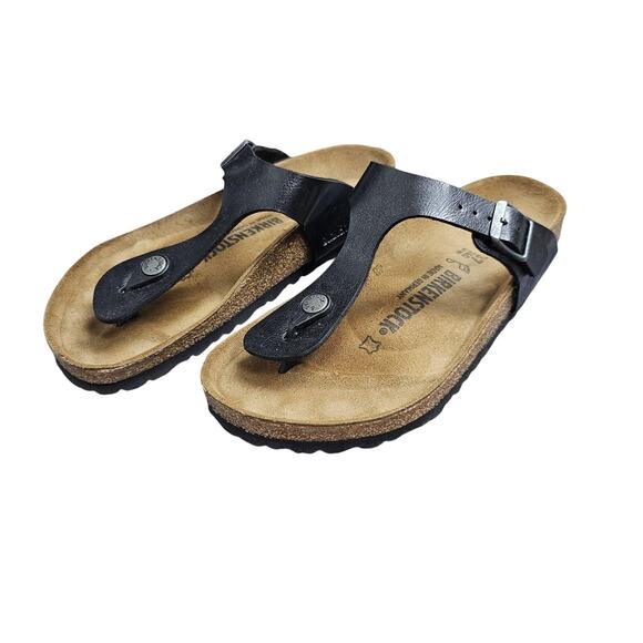 Birkenstock Gizeh Shoes Womens 6 EU37 Leather Sandals Comfortable Germany Boho - Picture 1 of 6